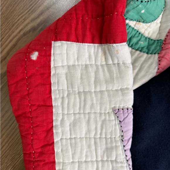 Rework Varsity Jacket with Antique Quilt Sleeve - Picture 4 of 5
